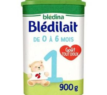 Blédina – Blédilait Lait bébé en poudre 1er âge, 0-6 mois, 900g