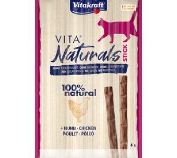 Vitakraft VitaNaturals Bâtonnets Poulet – Friandise pour chat, 4x5g