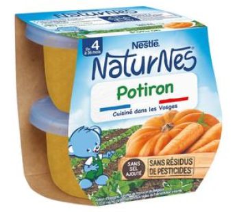 Nestlé – Naturnes Potiron Bol Bébé Dès 4/6 mois, 2x130g