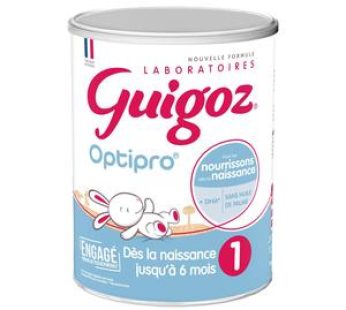Guigoz Lait bébé en poudre Optipro 1er âge, 0-6 mois, 830g